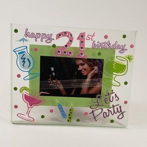 Top Shelf Happy 21st Birthday Photo Picture Frame